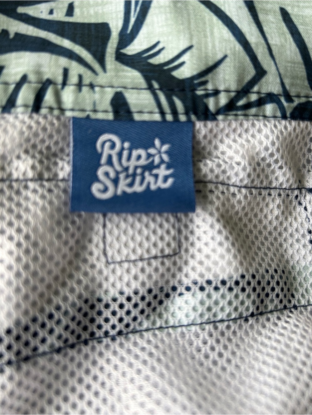 Ripskirt Hawaii Sport Skirt Blue Tropical Print Excellent XXL - Picture 6 of 10